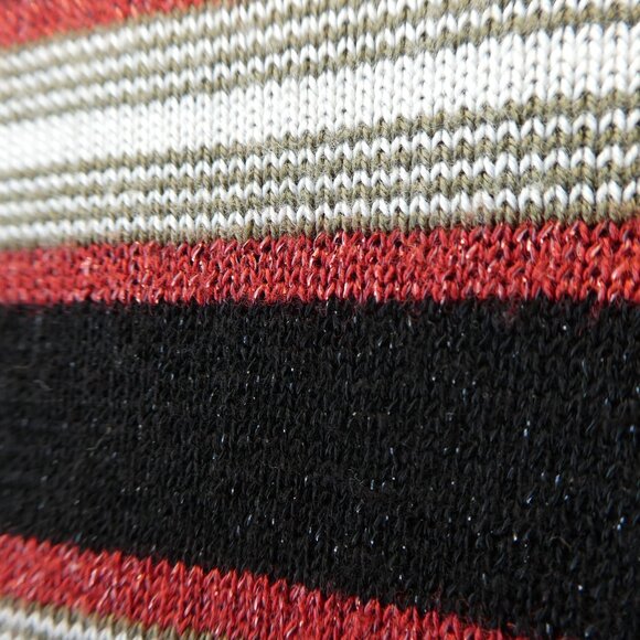 Scotch & Soda Maison Metallic Striped Sweater Lightweight Knit Ribbed Crewneck S - Picture 5 of 10